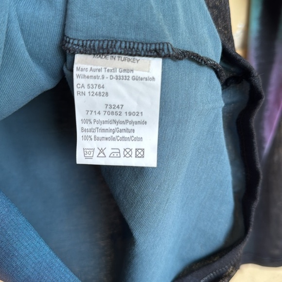 Marc Aurel Multicolor Mesh Long Sleeve Top - Picture 3 of 4